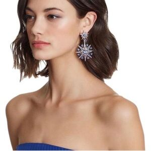 Rare! Oscar de la Renta Large Clip Earrings Gold Plated